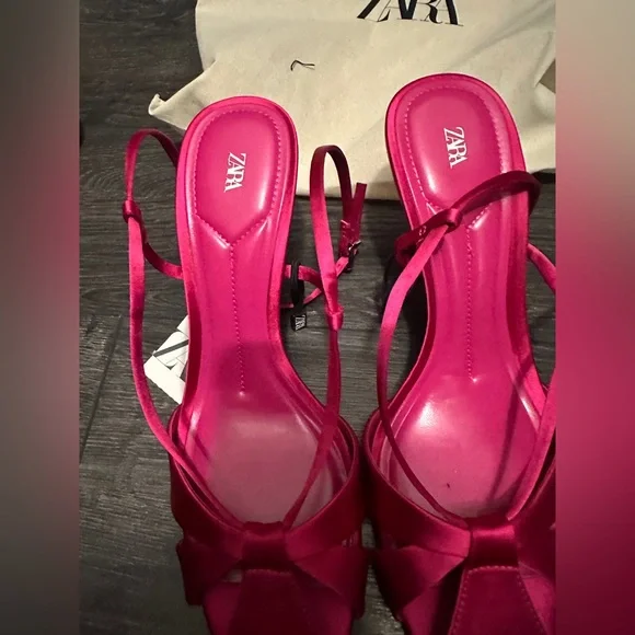Zara Fuchsia Pink Sandals - Picture 6 of 10